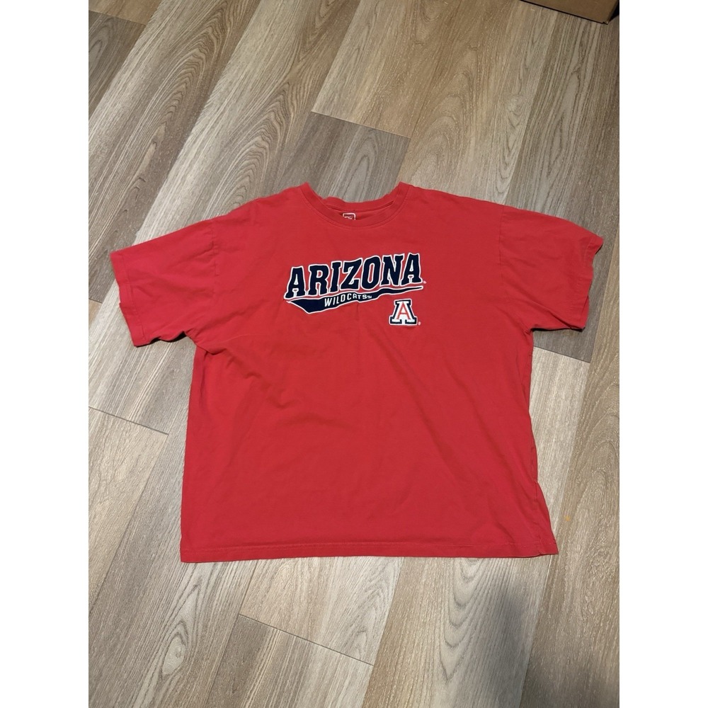 Pro Edge Arizona Wildcats T-Shirt Mens 2XL Red Embroidered Logo NCAA